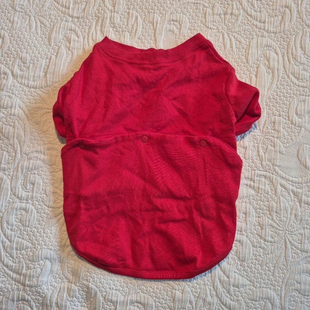 Pajamagram red size Medium jersey pajama shirt EUC